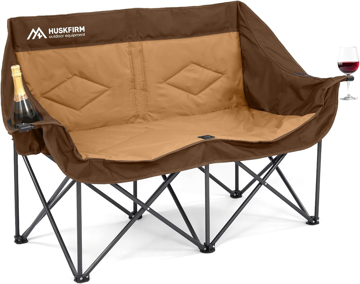 Portable Double Camping Chair for Outdoor Relaxation and Travel Use