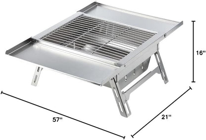 Portable Stainless Steel Camping BBQ Grill