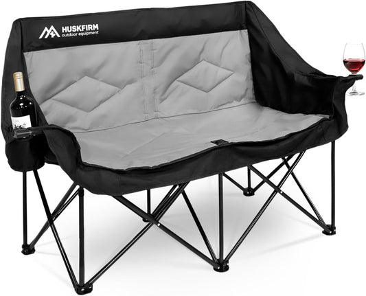 Portable Double Camping Chair for Outdoor Relaxation and Travel Use