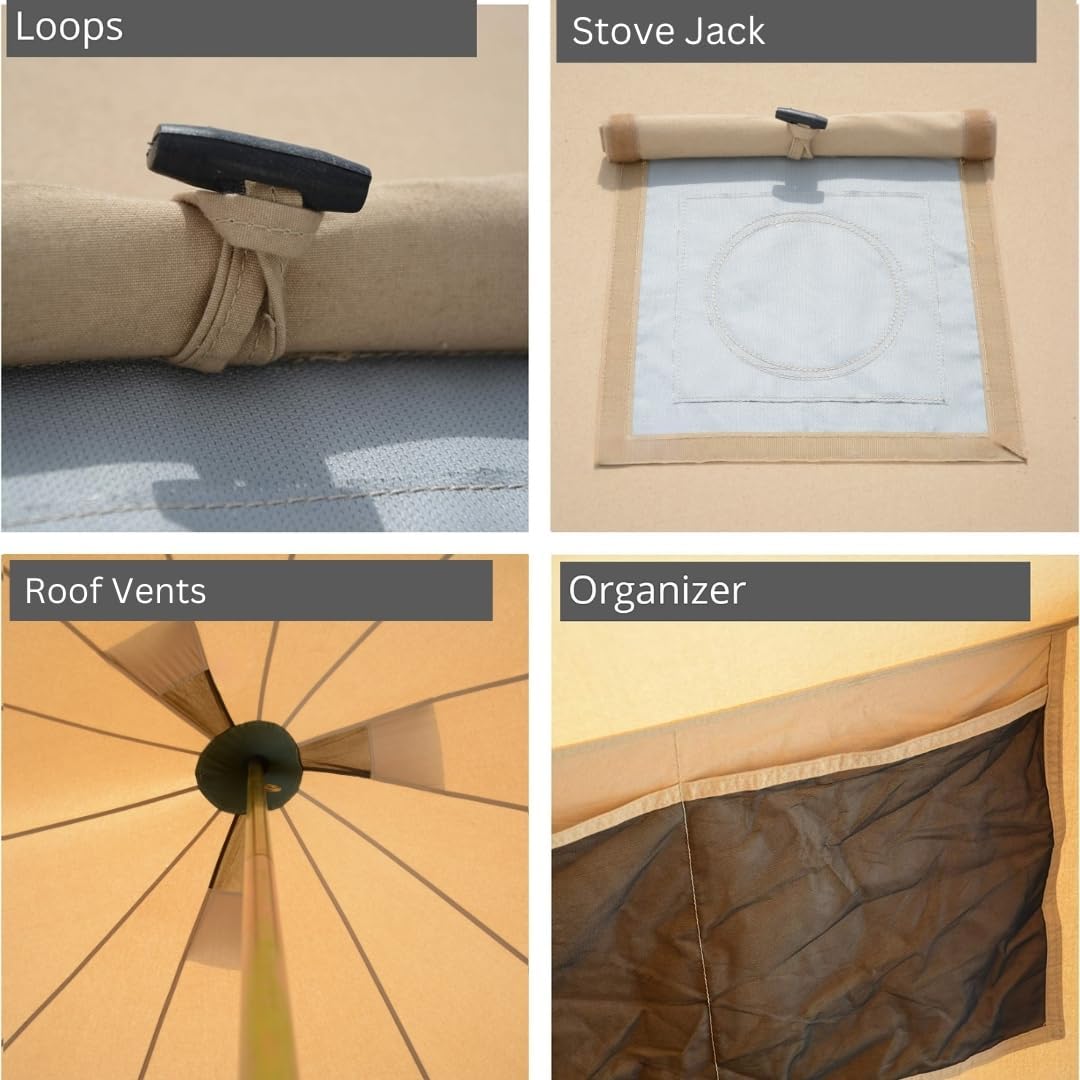 All-Season Canvas Tent for Outdoor Living