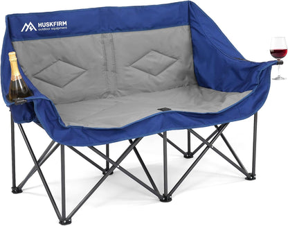 Portable Double Camping Chair for Outdoor Relaxation and Travel Use