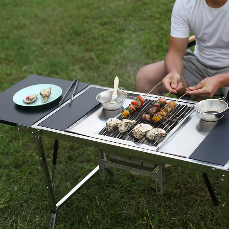 Portable Stainless Steel Camping BBQ Grill