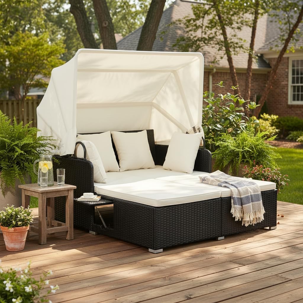 Foldable Outdoor Conversation Set for Patio, Garden and Backyard