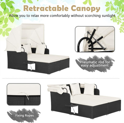 Foldable Outdoor Conversation Set for Patio, Garden and Backyard