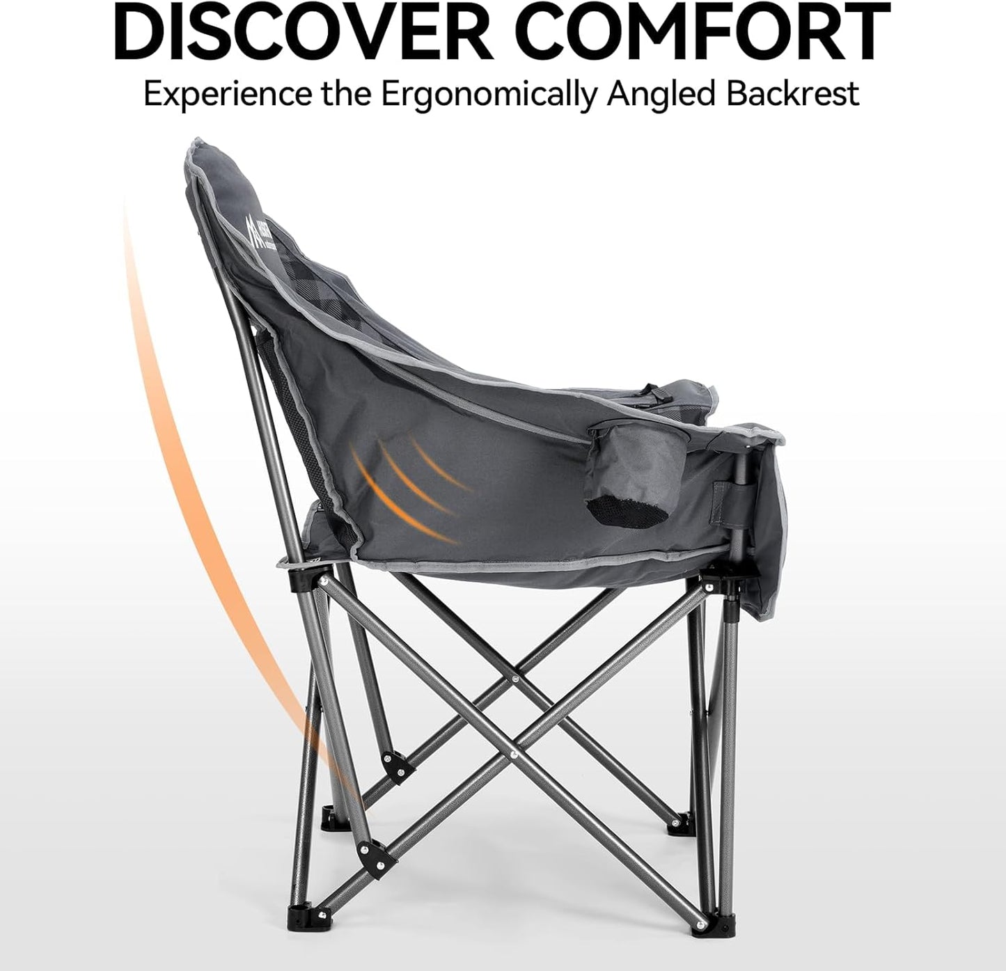 Oversized Camping Chair for Outdoor Relaxation, Beach, and Backyard Use