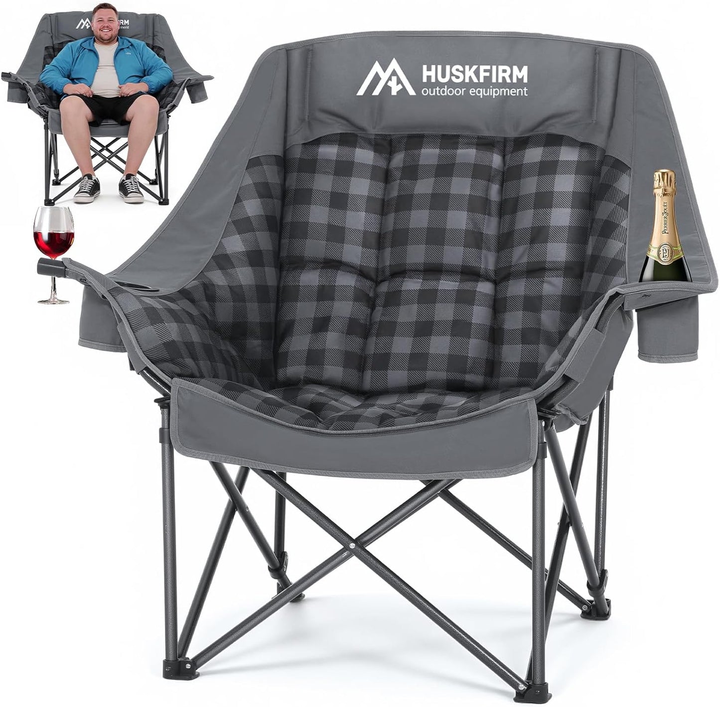 Portable Camping Chair with Strong Frame for Outdoor Activities