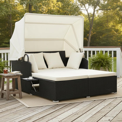 Foldable Outdoor Conversation Set for Patio, Garden and Backyard