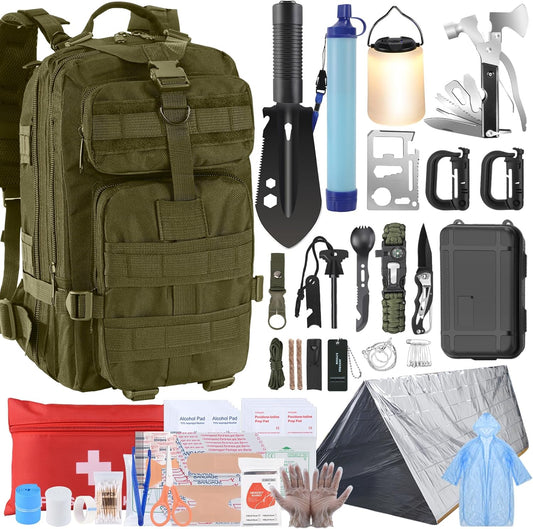Complete Disaster Preparedness Survival Kit for Outdoor and Home Use