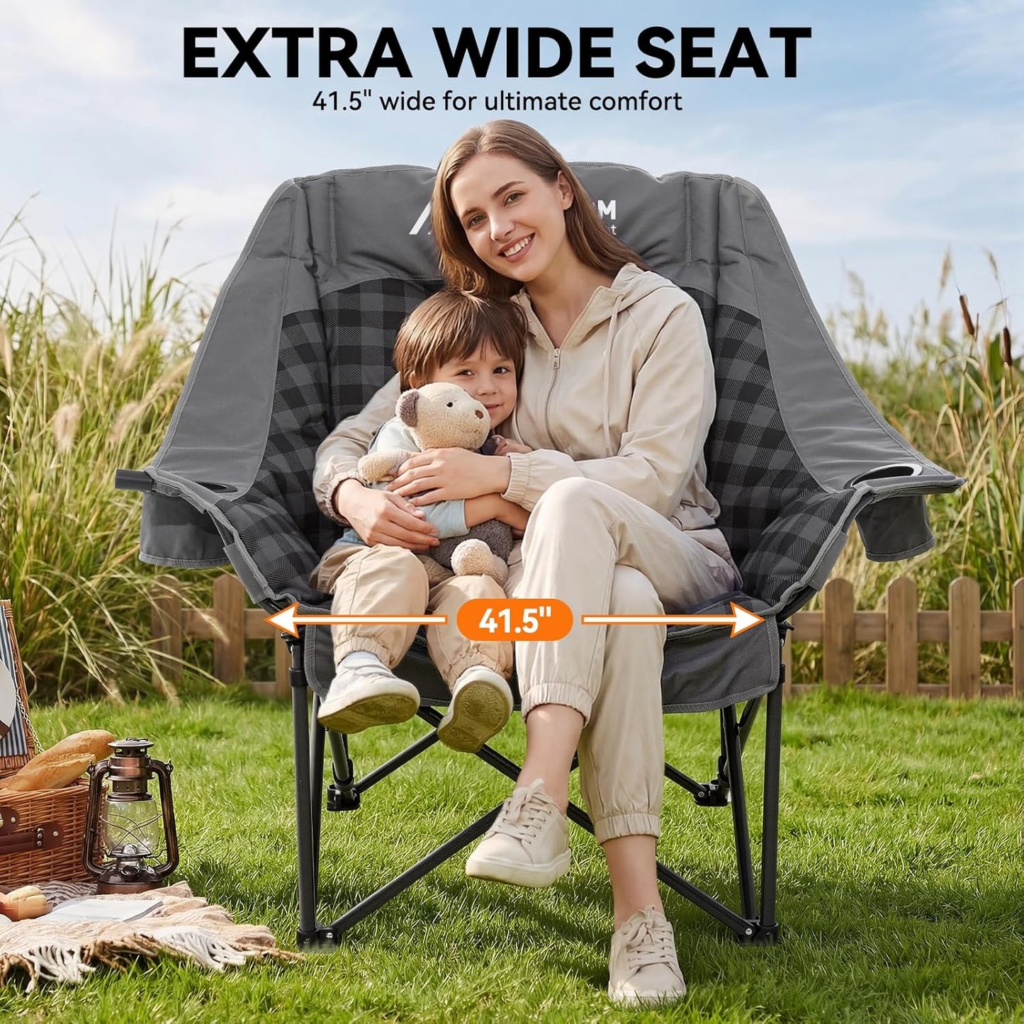 Portable Camping Chair with Strong Frame for Outdoor Activities