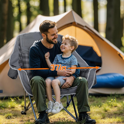 Oversized Camping Chair for Outdoor Relaxation, Beach, and Backyard Use
