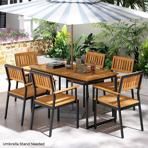 Outdoor Rectangular Wicker Armchairs – Durable Patio & Farmhouse Seating Set