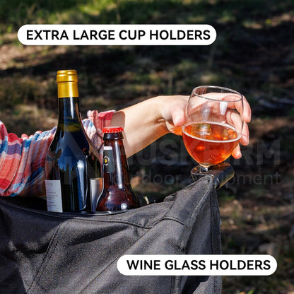 Portable Double Camping Chair for Outdoor Relaxation and Travel Use