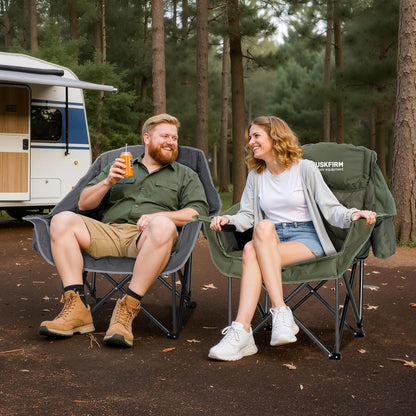 Oversized Camping Chair for Outdoor Relaxation, Beach, and Backyard Use