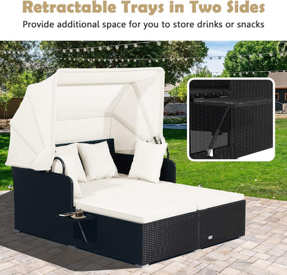Foldable Outdoor Conversation Set for Patio, Garden and Backyard