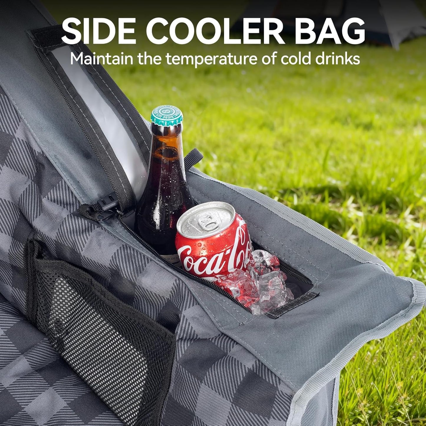 Oversized Camping Chair for Outdoor Relaxation, Beach, and Backyard Use